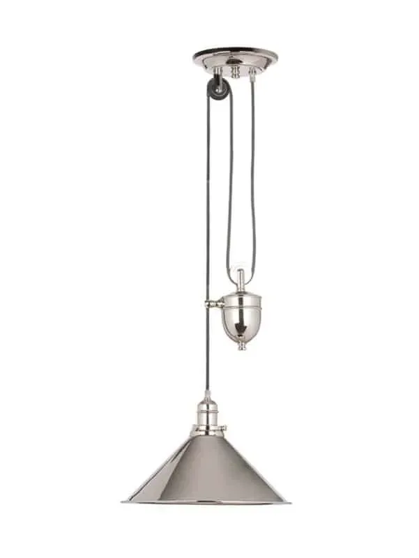 Lampa wisząca metalowa chromowana z regulacją wysokości PV/P PN z serii PROVENCE - Elstead Lighting Wyjątkowa oferta