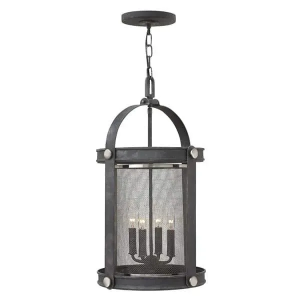 Szybka wysyłka Lampa wisząca metalowa czarno-srebrna 4-punktowa HK/HOLDEN4 DZ z serii HOLDEN - Elstead Lighting