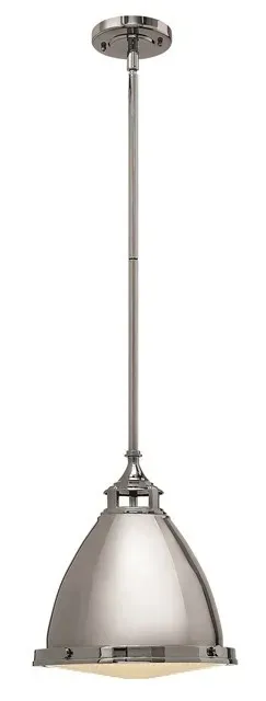 Lampa wisząca metalowa srebrna 32cm HK/AMELIA/P/M PN z serii AMELIA - Elstead Lighting Ostatnia szansa