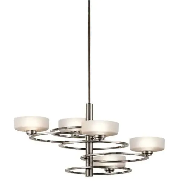 Lampa wisząca metalowa srebrna 5-punktowa KL/ALEEKA5B z serii ALEEKA - Elstead Lighting Bezpieczne zakupy