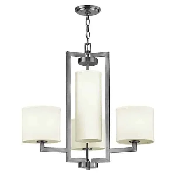 Lampa wisząca metalowa z abażurami ecru 4-punktowa HK/HAMPTON4 z serii HAMPTON - Elstead Lighting Hit cenowy
