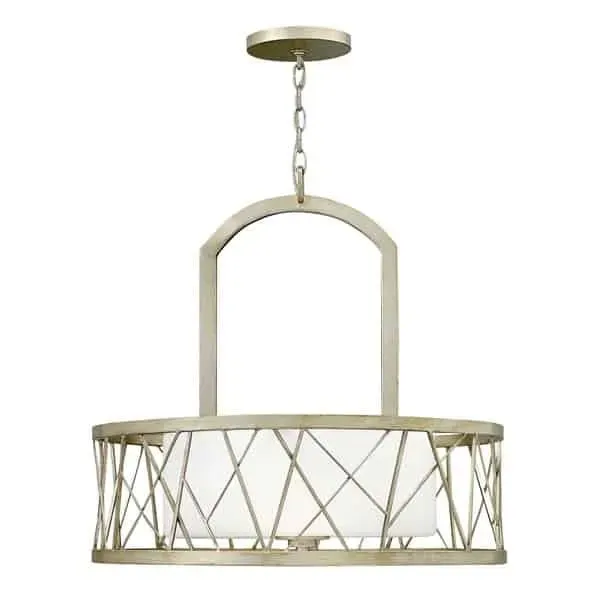 Lampa wisząca srebrna metalowa 3-punktowa HK/NEST/P/B SL z serii NEST - Elstead Lighting Kup online