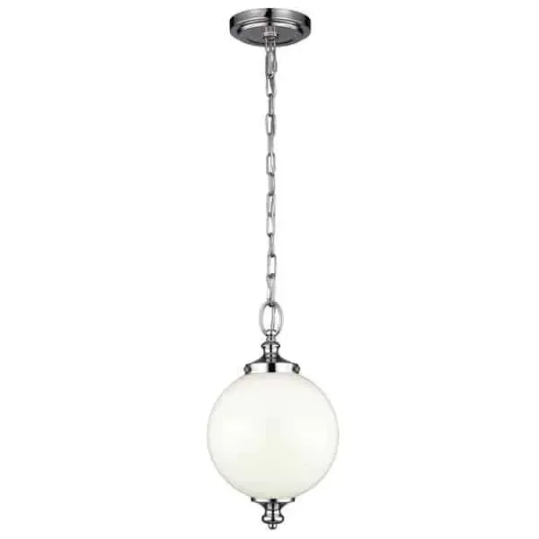 Do wyczerpania zapasów Lampa wisząca szklana kula chromowana FE/PARKMAN/PS PN z serii PARKMAN - Elstead Lighting