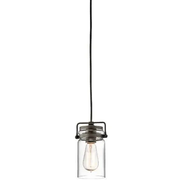 Dostępne od ręki Lampa wisząca szklana loftowa brązowa KL/BRINLEY/MP z serii BRINLEY - Elstead Lighting