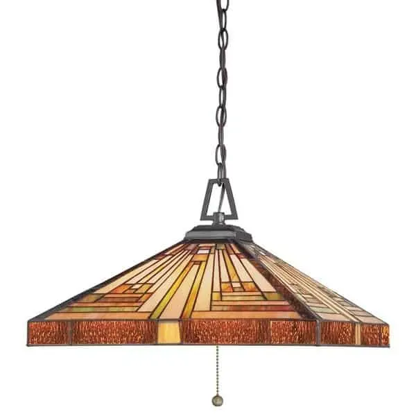 Lampa wisząca witrażowa multikolorowa 3-punktowa QZ/STEPHEN/3P z serii STEPHEN - Elstead Lighting Promocja