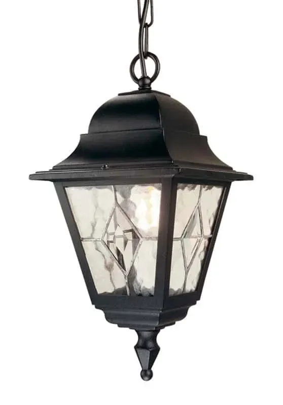 Lampa wisząca zewnętrzna czarna metalowa NR9 BLK z serii NORFOLK - Elstead Lighting Nie przegap