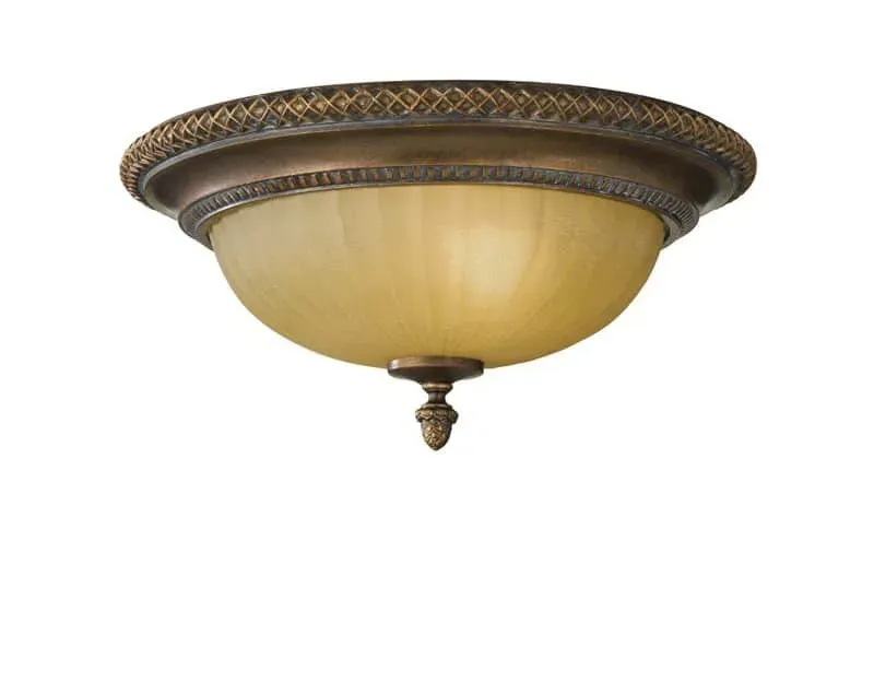 Plafon klasyczny brązowy szklany 2-punktowy FE/KELHAM HALL/F z serii KELHAM HALL - Elstead Lighting Rabat
