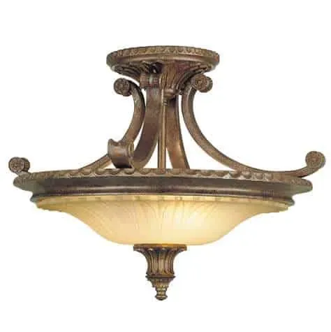 Wybór klientów Plafon klasyczny brązowy szklany 2-punktowy FE/STIRLINGCASSF z serii STIRLING CASTLE - Elstead Lighting