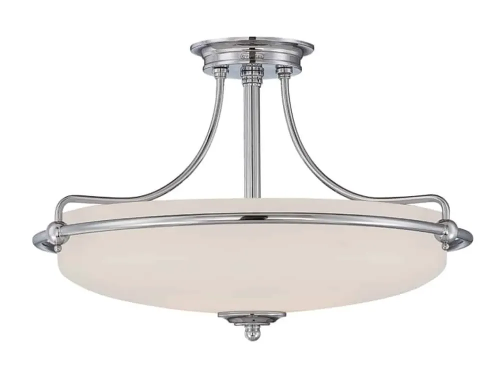 Zamów dziś Plafon klasyczny chromowany szklany 4-punktowy QZ/GRIFFIN/SFM C z serii GRIFFIN - Elstead Lighting