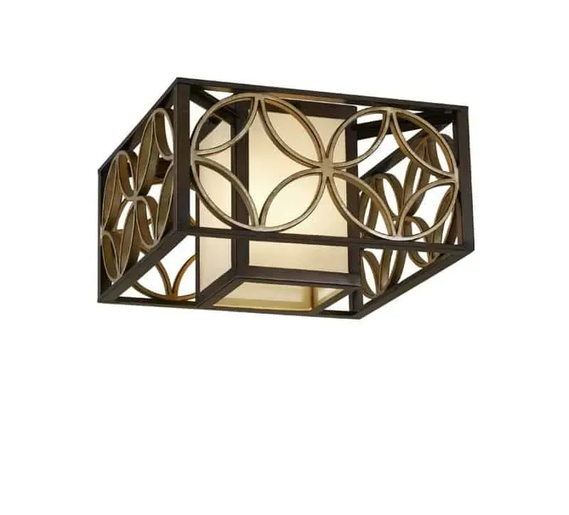 Obniżka ceny Plafon kwadratowy brązowy metalowy 2-punktowy FE/REMY/F z serii REMY - Elstead Lighting