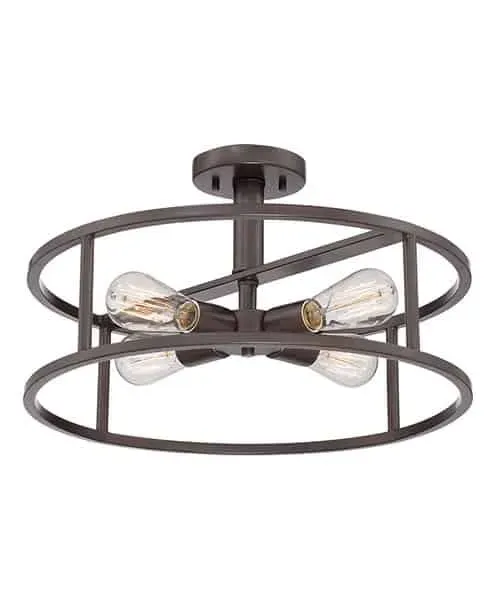 Plafon metalowy brązowy 4-punktowy QZ/NEWHARBOR/SF z serii NEW HARBOR - Elstead Lighting Ostatnia szansa
