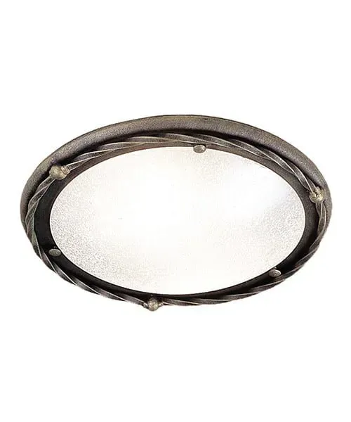 Rabat Plafon metalowy okrągły 30cm PB/F/B BLK/GOLD z serii PEMBROKE - Elstead Lighting