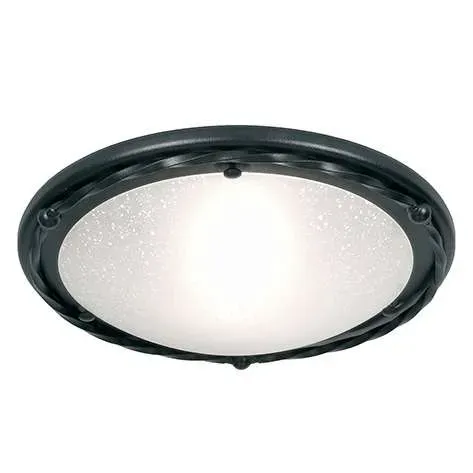 Bezpieczne zakupy Plafon okrągły czarny szklany 30cm PB/F/B BLACK z serii PEMBROKE - Elstead Lighting