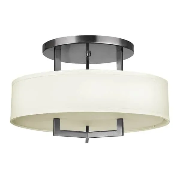 Plafon tekstylny ecru metalowy 3-punktowy HK/HAMPTON/SF z serii HAMPTON - Elstead Lighting Kup teraz