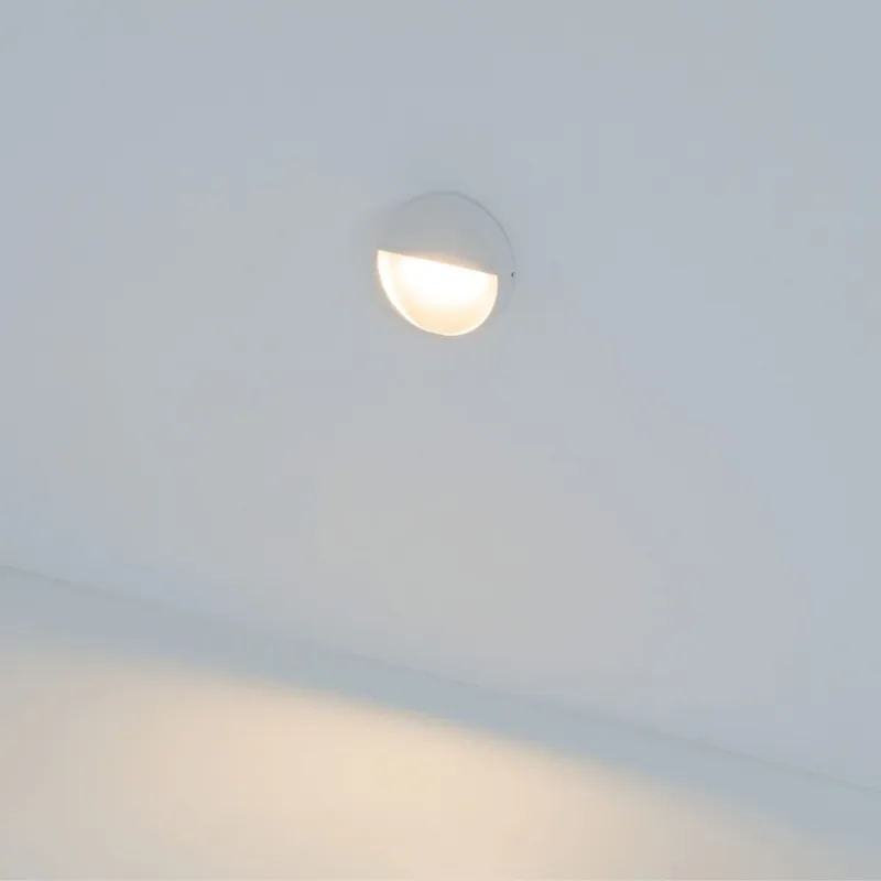 Ogrodowa zewnetrzna scienna STEP LIGHT LED 7W stylowa biaa oprawa schodowa LED E242-W Zambelis Dostępne od ręki