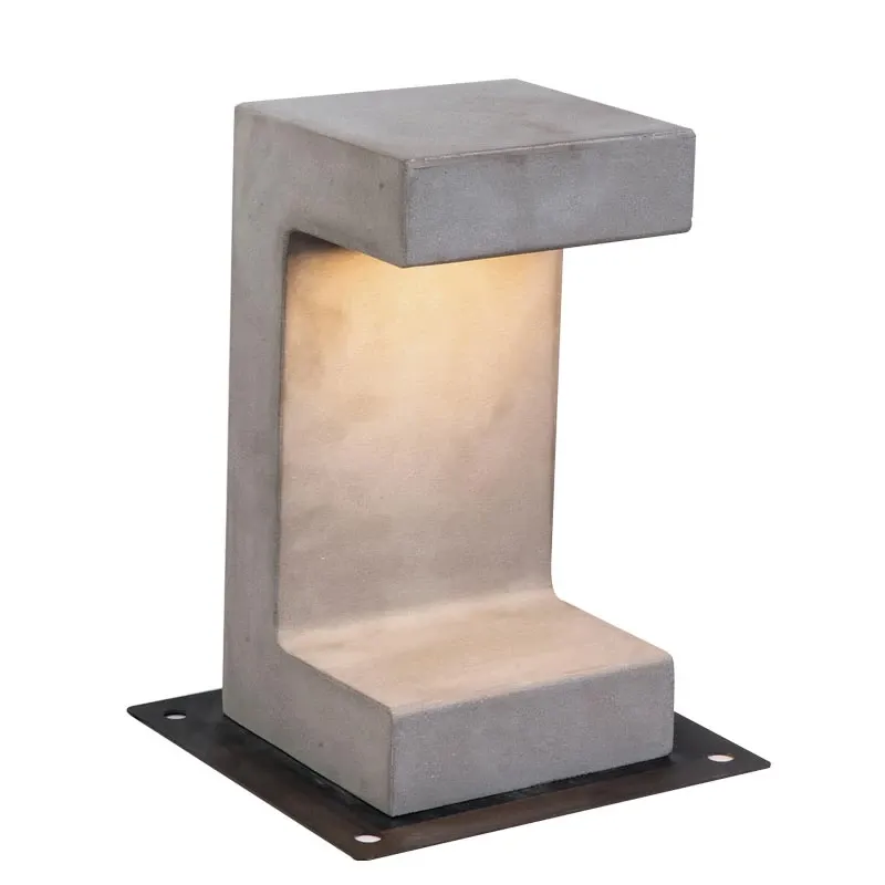 BOLLARD LIGHT nowoczesny supek ogrodowy LED 8W szary E191 Zambelis Wysoka jakość