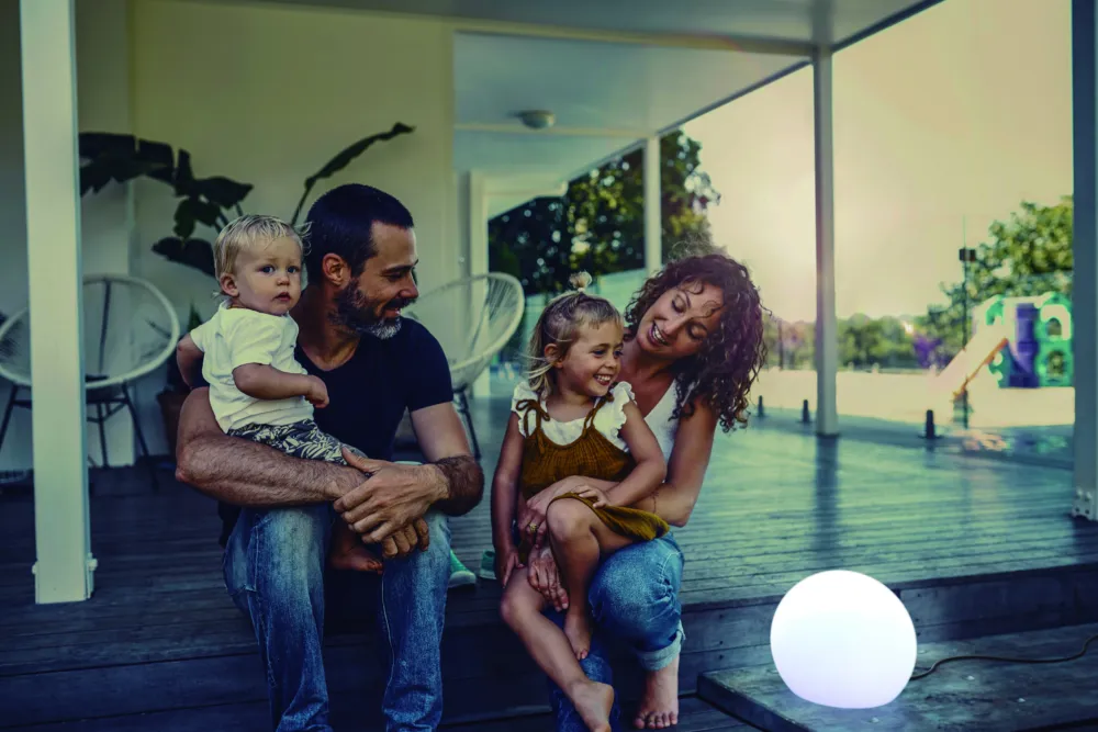 Cena promocyjna Lampa zewnętrzna kula biała 3117 NEO CABLE – New Garden