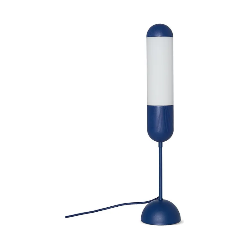 Szybka dostawa Lampa na szafkę nocną Funsui granatowo-biała Ummo