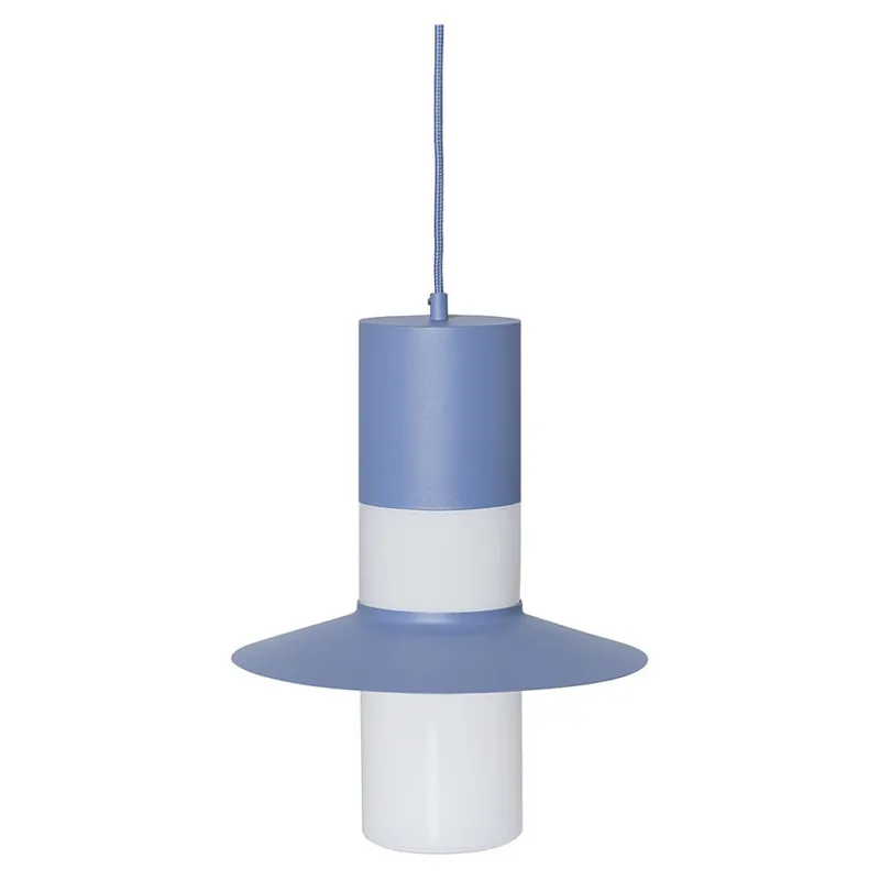 Bestseller Lampa wisząca retro Caponio 28cm niebieska Ummo
