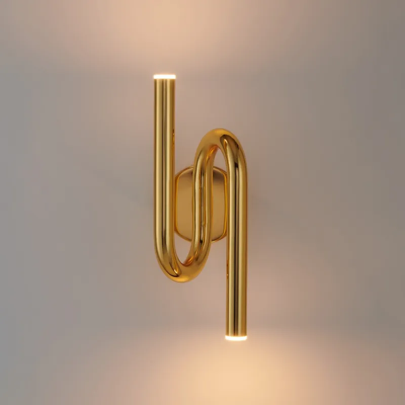 Kinkiet podwójny Myk LED 38cm złoty Step Into Design Nowy
