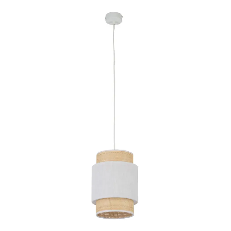 Zniżka Lampa wisząca Boho New 20cm biały / rattan TK Lighting