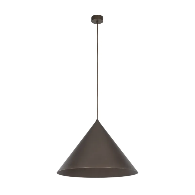 Zniżka Lampa wisząca stożek Cono Brown 50cm brązowa TK Lighting