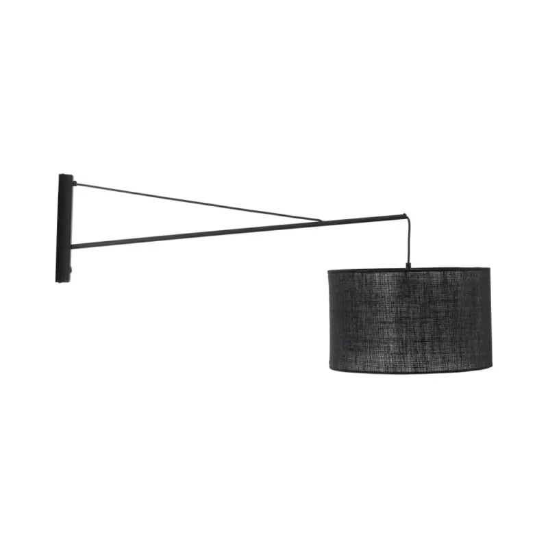 Zamów dziś Kinkiet na wysięgniku z abażurem Glorii czarny TK Lighting