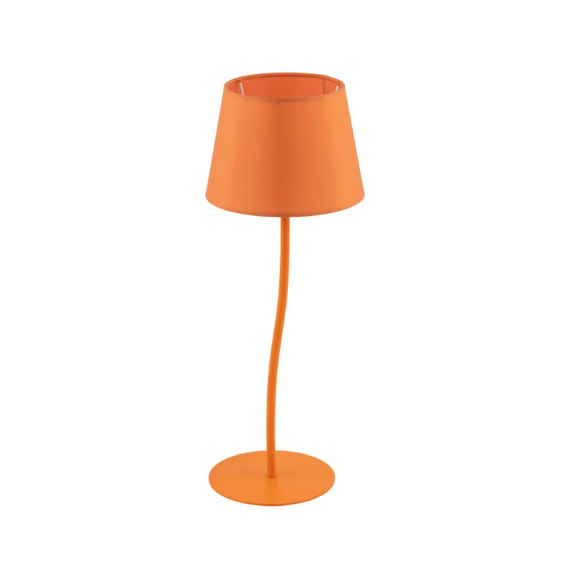 Lampa stołowa na szafkę nocną Nicola pomarańczowa TK Lighting Oferta limitowana