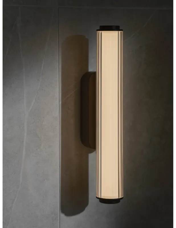 Ostatnia szansa Kinkiet do łazienki retro Virelle 32cm LED 3000/4000K przeźroczysty / czarny Nordlux