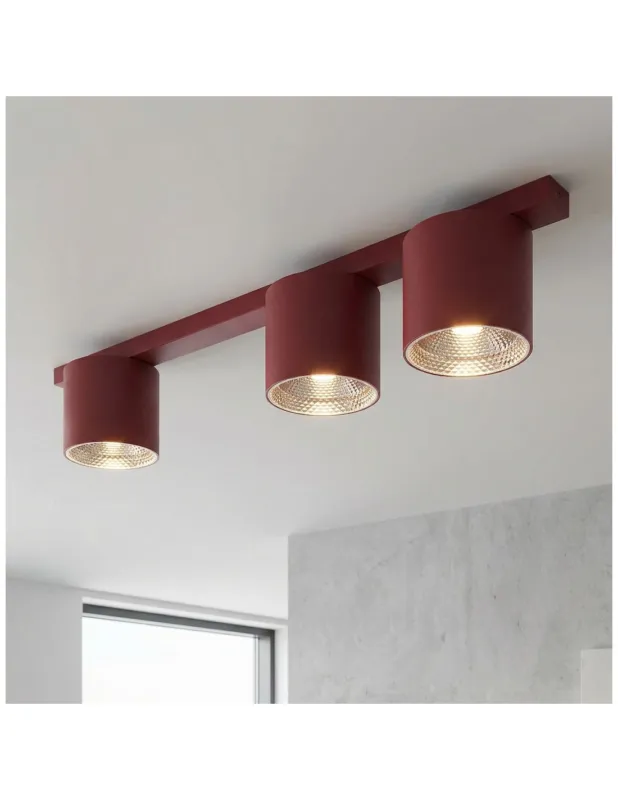Lampa spot 3 punktowa Nano 70cm burgund Emibig Okazja