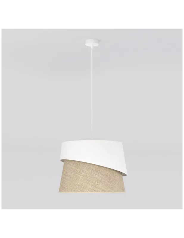 Lampa wisząca boho Canva 38cm rattan / biały Emibig Bestseller