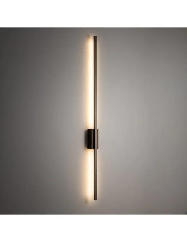 Kinkiet pionowy Flash LED 3000K 108cm brązowy / orzech TK Lighting Popularny