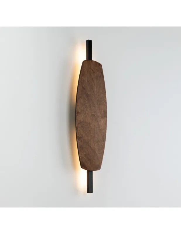 Kinkiet drewniany dekoracyjny Mareva LED H55cm orzech / czarny TK Lighting Promocja