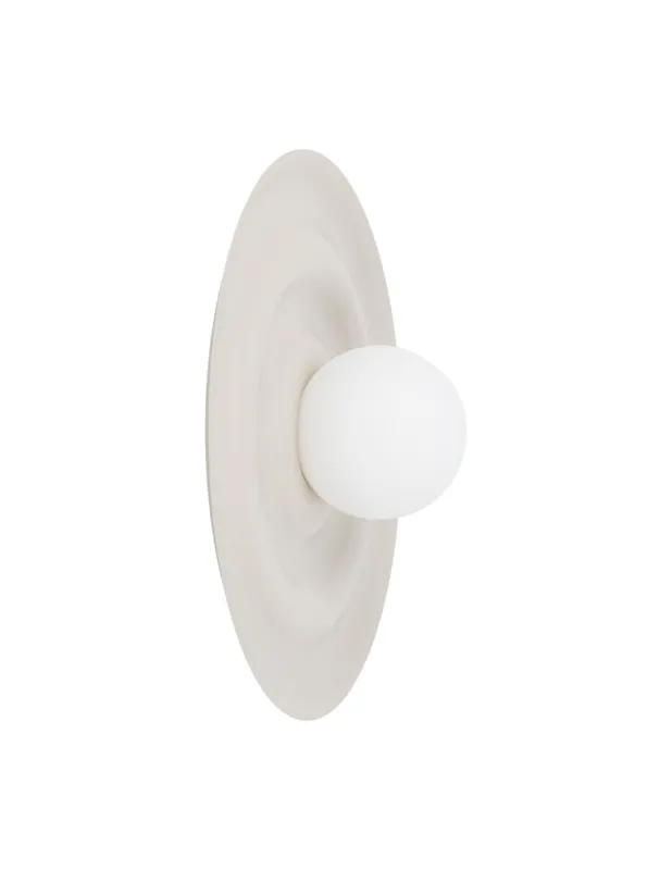 Kinkiet okrągły z falistym kloszem Onda 40cm kaszmir / opal TK Lighting Szybka wysyłka