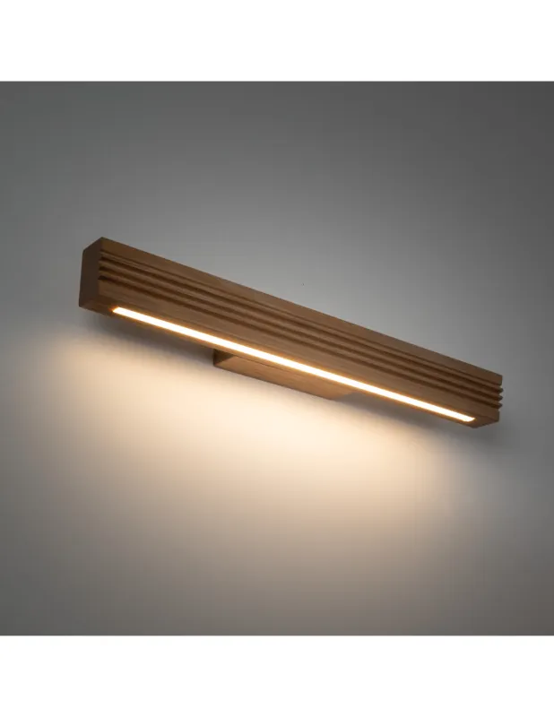 Kinkiet drewniany podłużny Viga Wood LED 45,5cm sosna szczotkowana postarzana TK Lighting Hit sprzedaży
