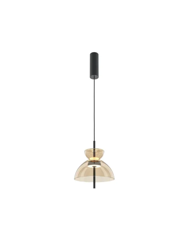 Wysoka jakość Lampa wisząca szklana modern Bangkok II LED 25cm bursztynowa Maytoni