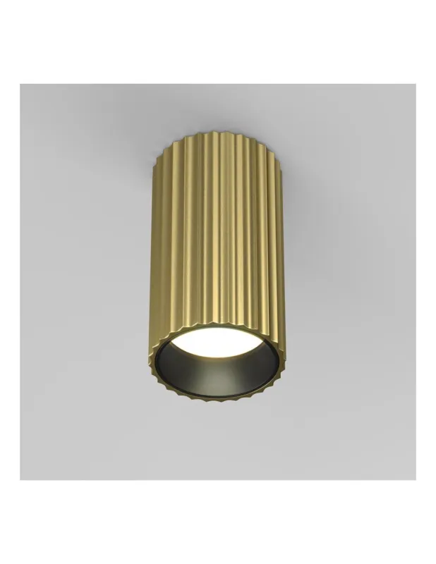 Cena promocyjna Lampa spot - tuba ryflowana Calipso 5,6cm mosiężna Maytoni