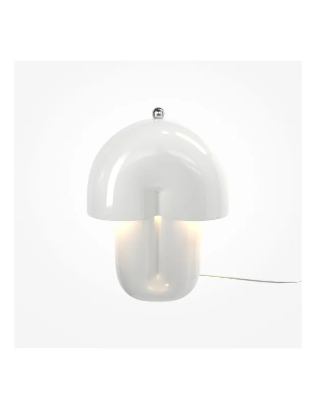 Lampa stołowa designerska Hope LED biały połysk Maytoni Ostatnie sztuki