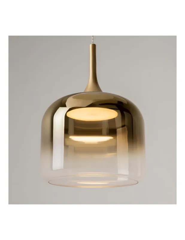 Lampa wisząca szklana designerska Spirito LED 26cm złota Maytoni Zamów teraz