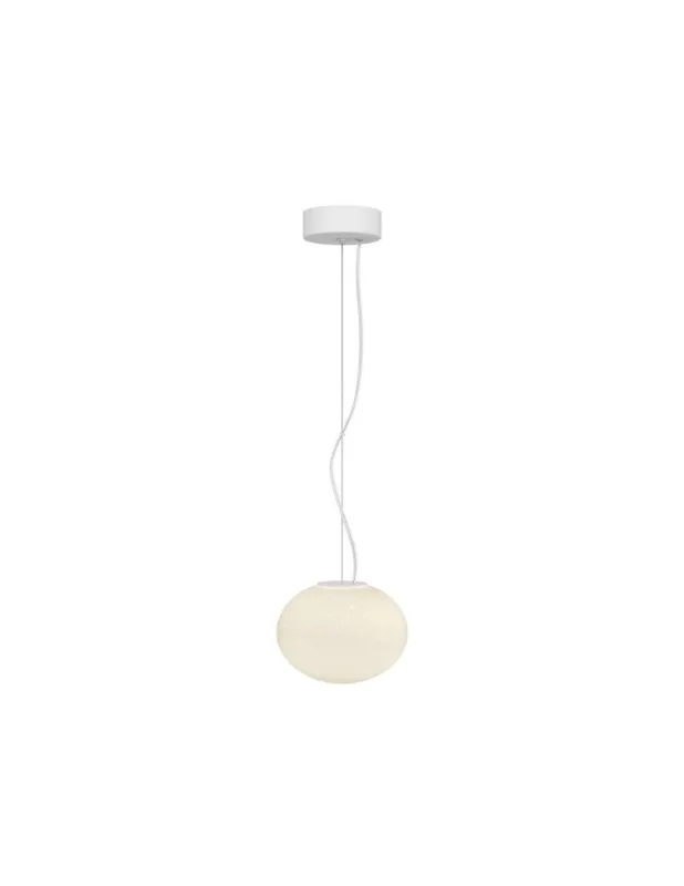 Nowy Lampa wisząca szklana kula Spume LED 20cm biała Maytoni
