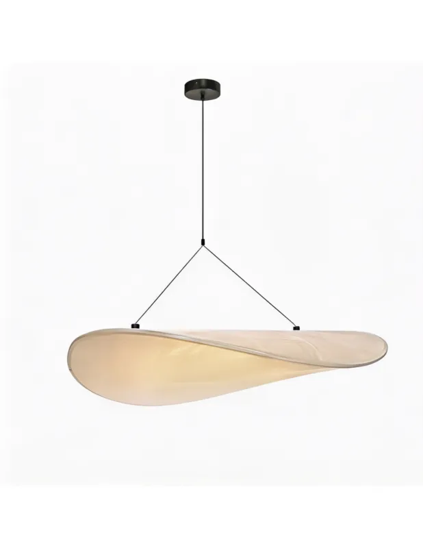 Bezpieczne zakupy Lampa wisząca japandi z papieru dupont Flow 50cm LED biała