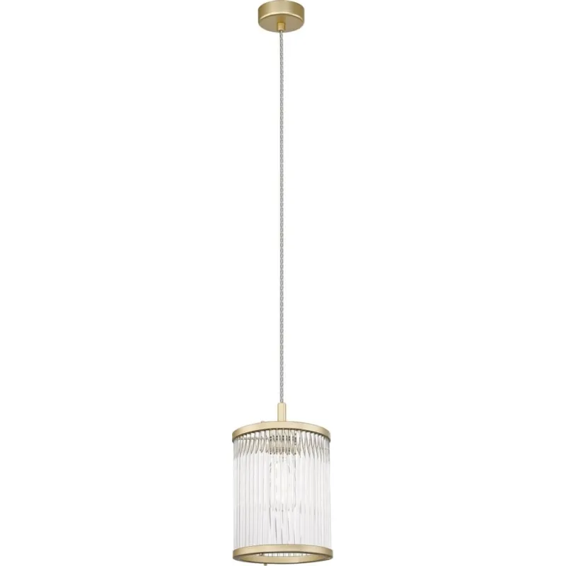 Promocja Lampa wisząca szklana hampton Sergio 15 złota ZumaLine