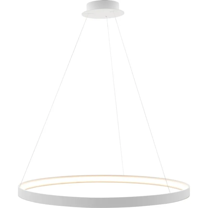 Lampa wisząca okrągła nowoczesna Circle 78 biała ZumaLine Nowość