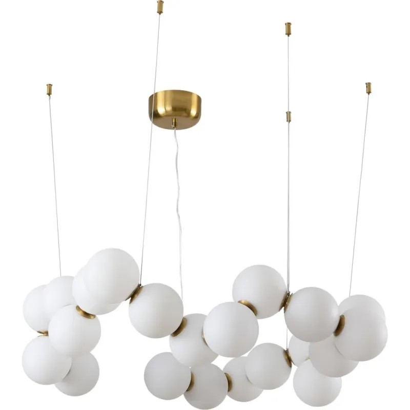 Lampa wisząca designerska szklane kule Coralli LED 80 biała Step Into Design Niska cena