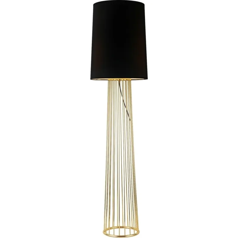 Lampa podłogowa designerska Filo 156 czarno-złota Step Into Design Darmowy zwrot