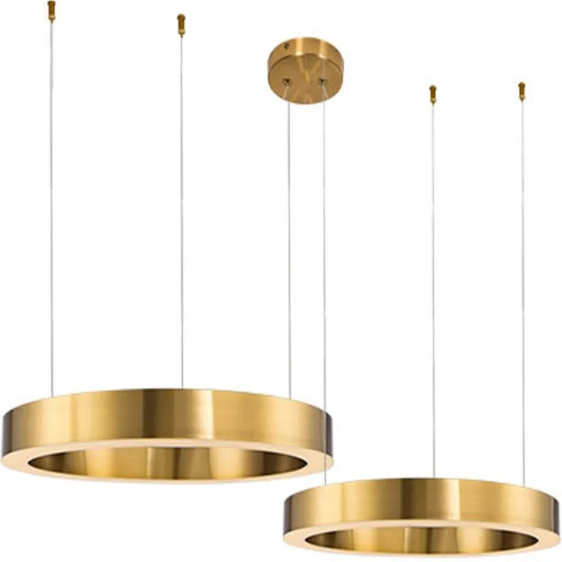Hit sprzedaży Lampa wiszące okręgi Circle LED 100+120 mosiężna Step Into Design