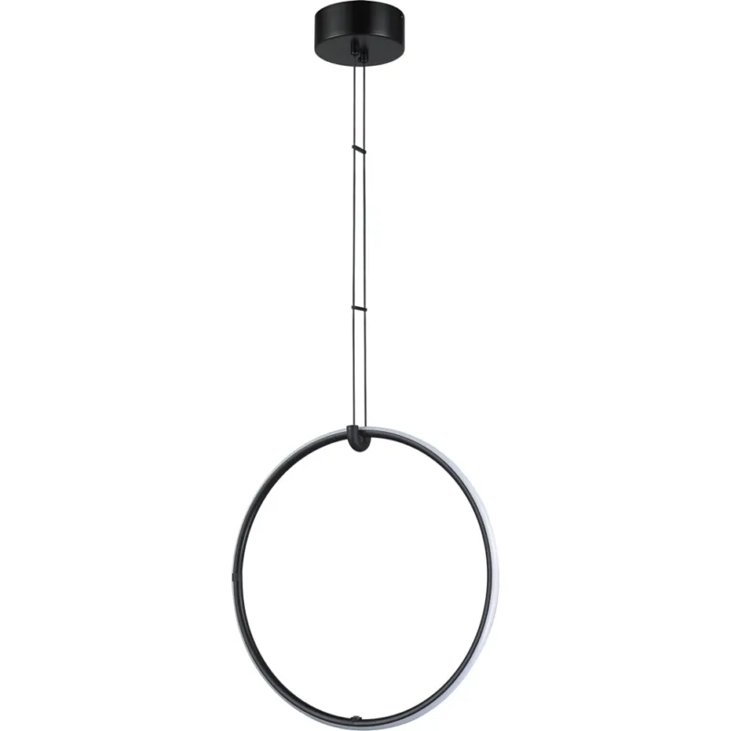 Bezpieczne zakupy Lampa wisząca okrągła Coco 40cm LED czarna Step Into Design