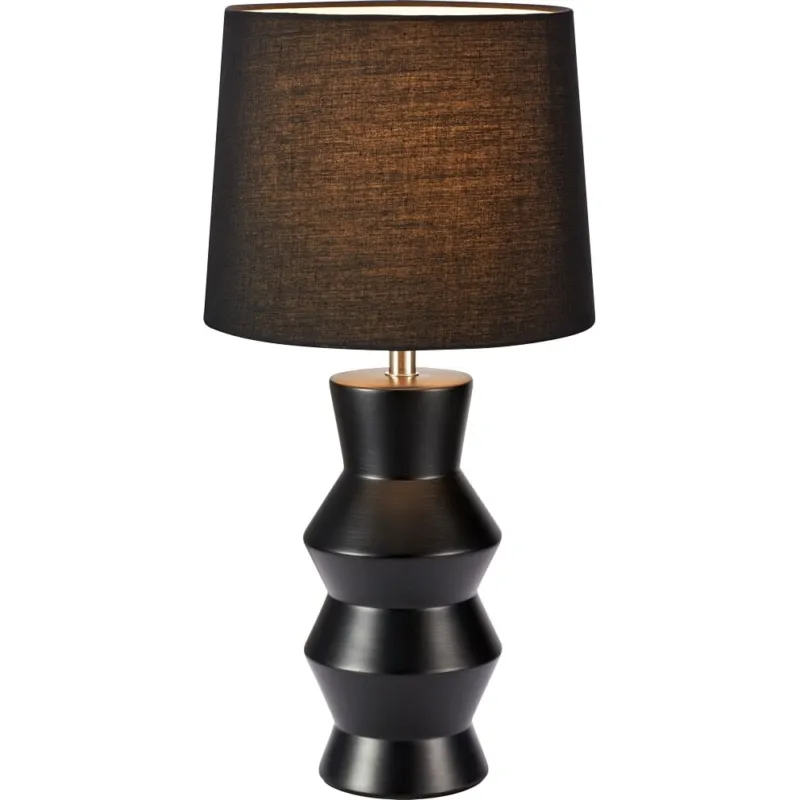 Łatwy zwrot Lampa stołowa ceramiczna Sienna czarna Markslojd