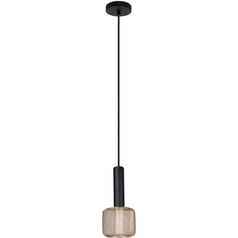 Lampa wisząca ażurowa Mesh 9 czarno-złota MaxLight Zamów teraz