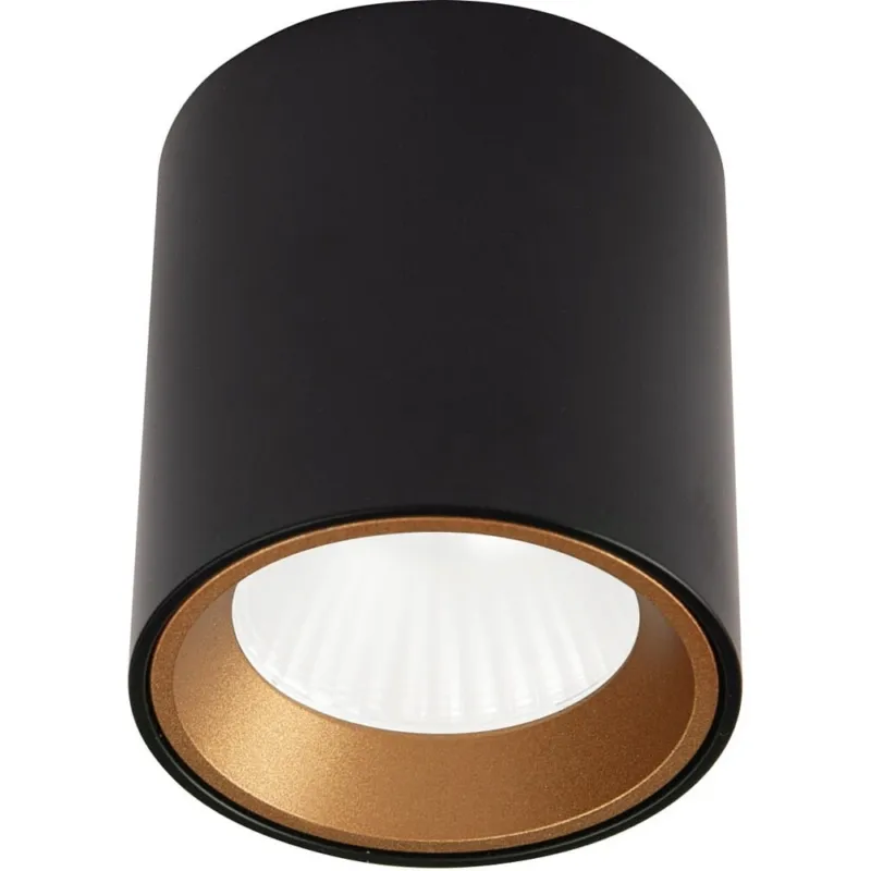 Lampa spot Tub Round LED czarna MaxLight Obniżka ceny